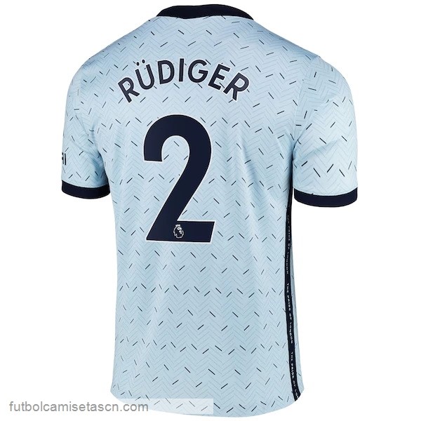 Camiseta Chelsea NO.2 Rudiger 2ª 2020/21 Azul